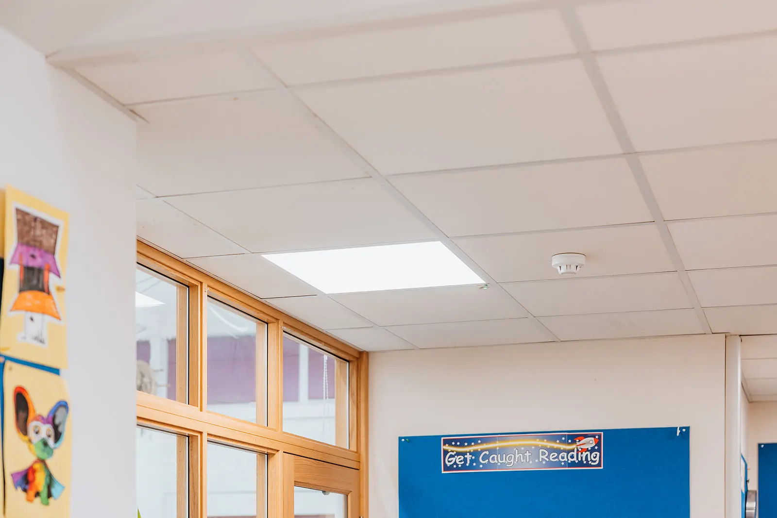 Classroom ceiling detail - Longden school - Classroom extension