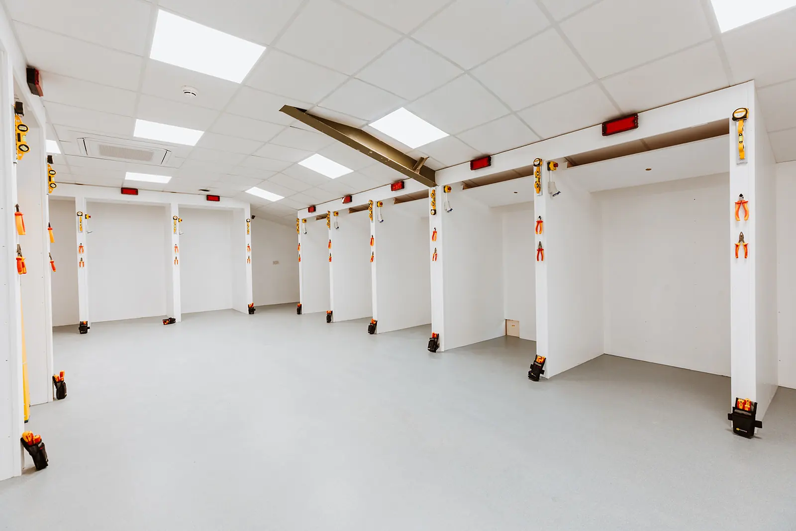 Electrical bays reverse - Shrewsbury Colleges Group - Full internal fit out