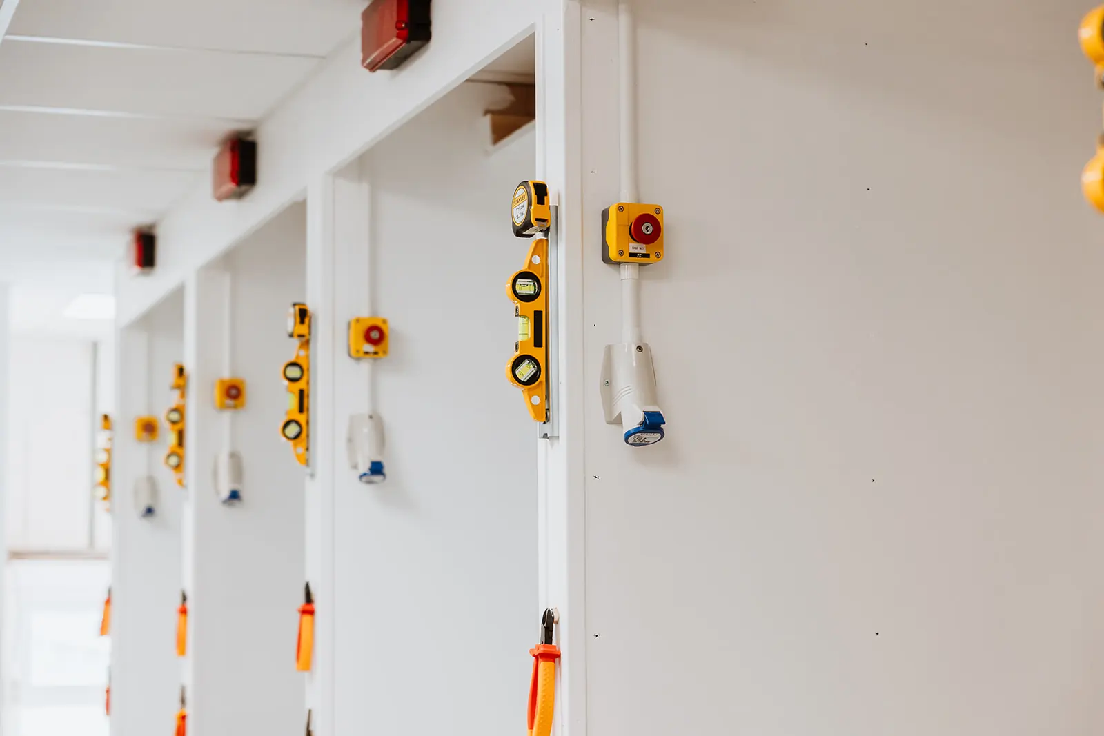 Electrical bay tools detail - Shrewsbury Colleges Group - Full internal fit out