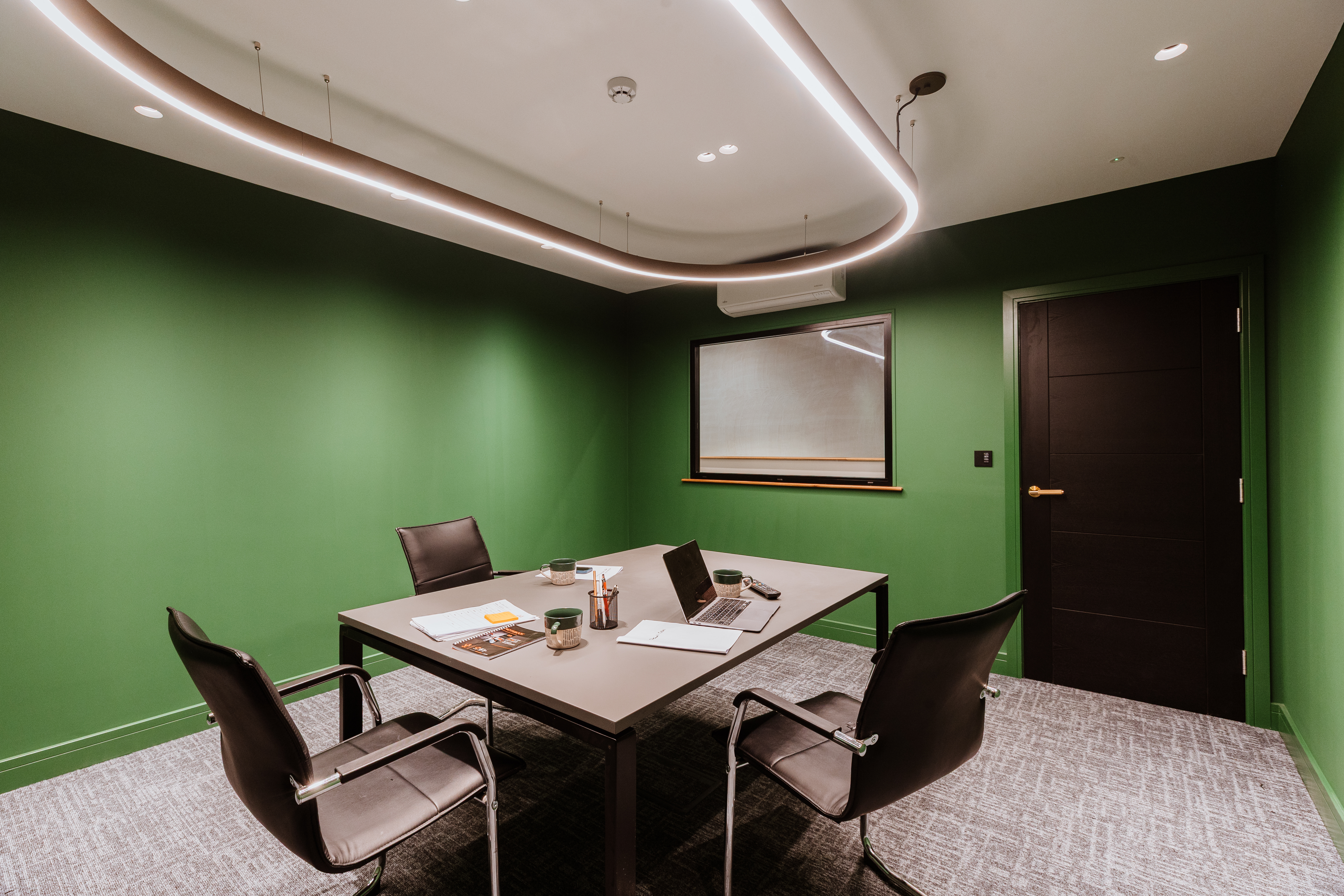 Mezzanine office fit-out for SMC Custom Installs, Shrewsbury