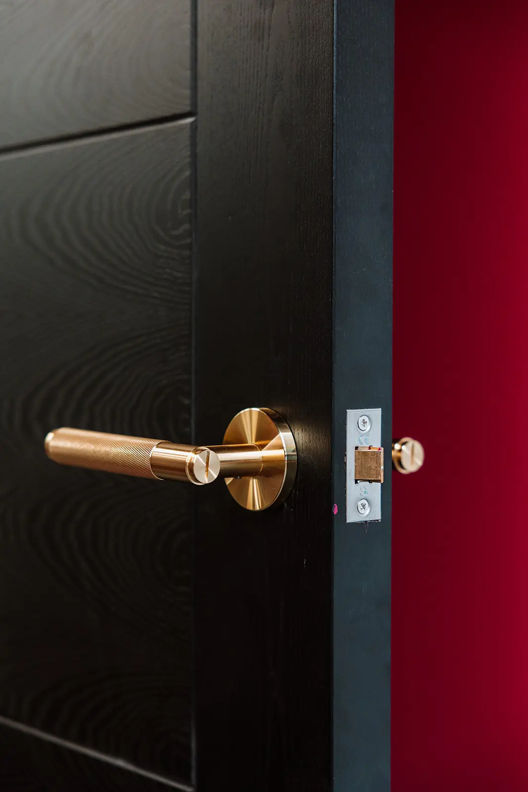 Office door handle - SMC Custom installs - Mezzanine offices