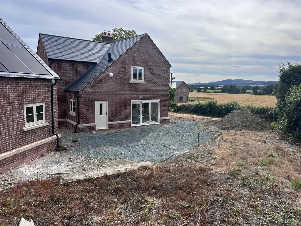 Finished rear exterior - Ashfield - 4-bed detached new build, Church Stretton