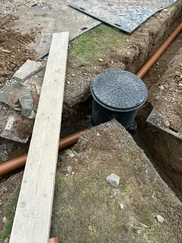 Inspection chamber - Kitchen extension - A Kitchen extension in Lyth Hill