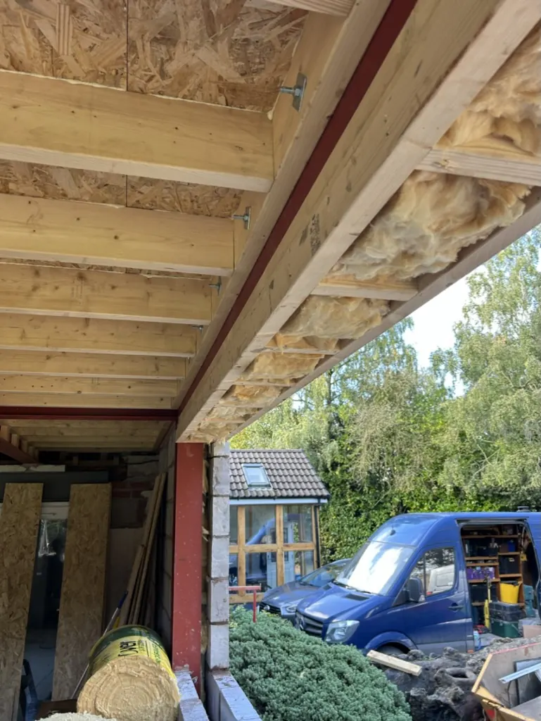 Soffit insulation - Kitchen extension - A Kitchen extension in Lyth Hill