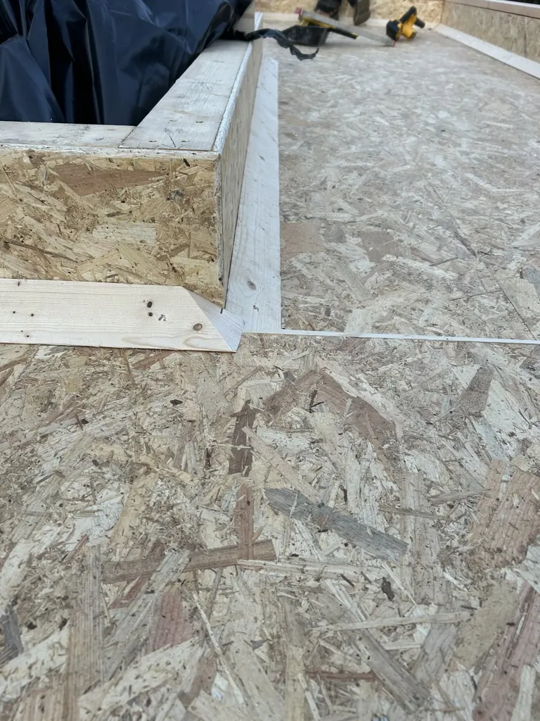 Roof top deck detail - Kitchen extension - A Kitchen extension in Lyth Hill