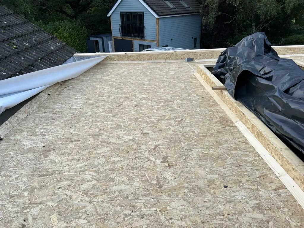 Roof top deck - Kitchen extension - A Kitchen extension in Lyth Hill