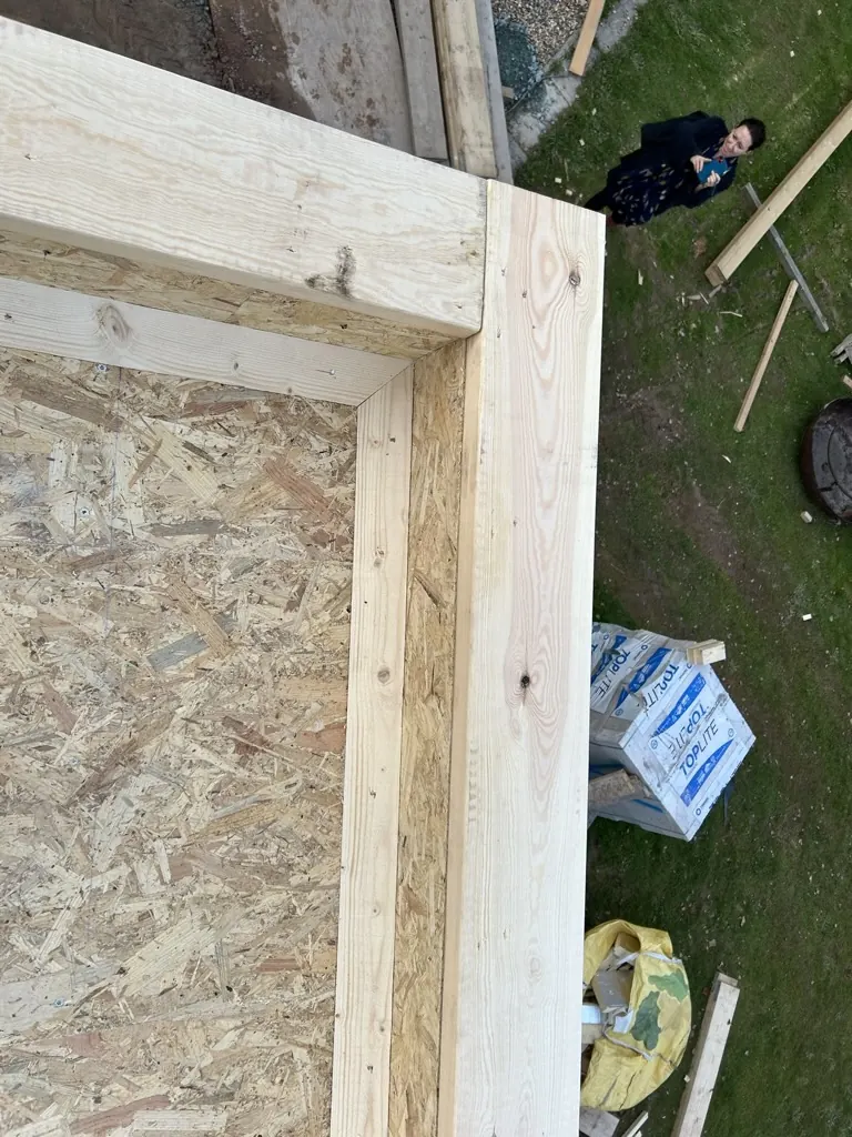 Roof edge from above - Kitchen extension - A Kitchen extension in Lyth Hill