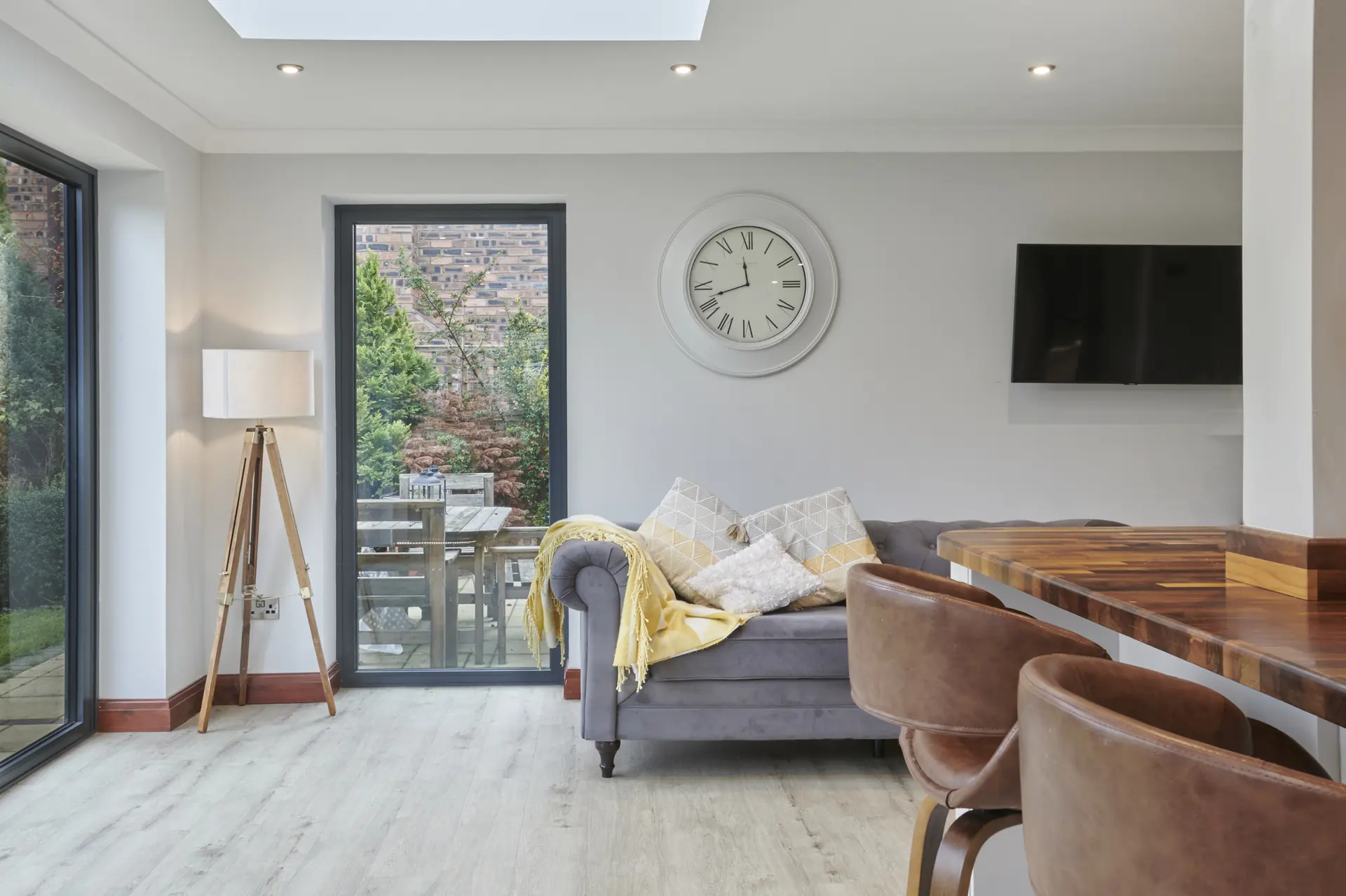 Sofa and clock - Kitchen extension and remodel, Wem, Shropshire