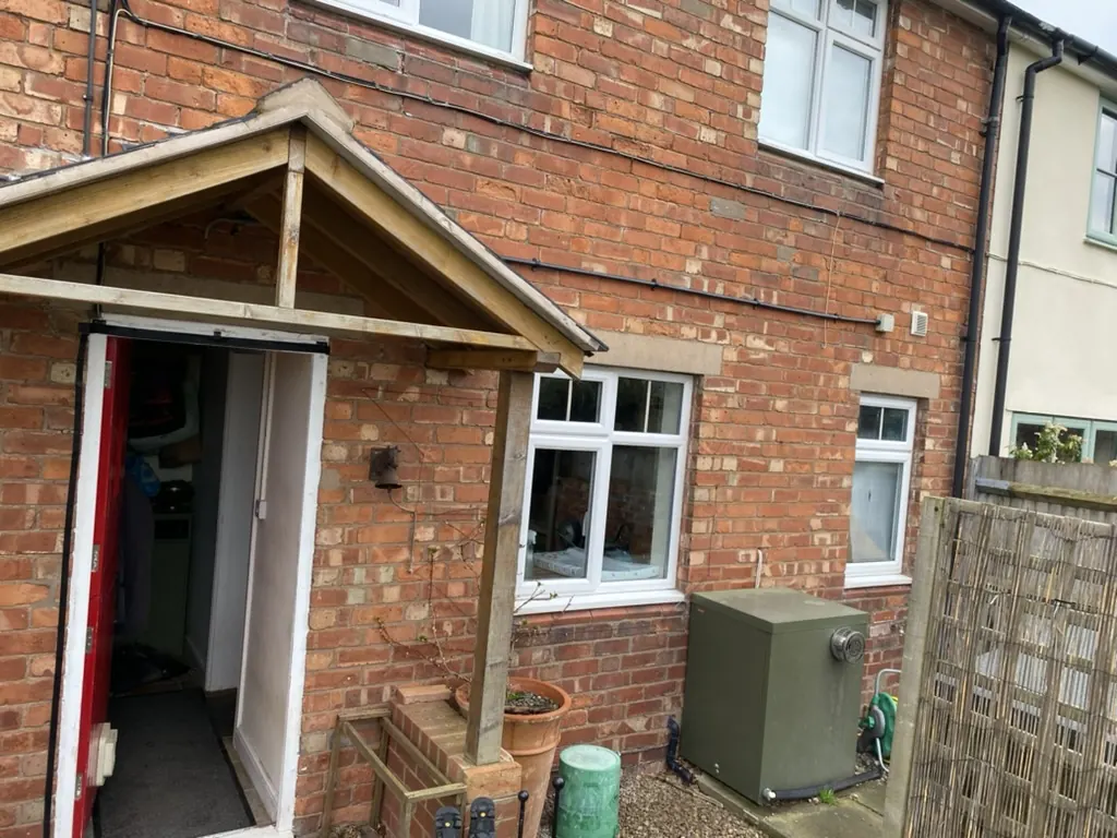 Before original porch - Rear extension - New kitchen + living space in Harmer Hill